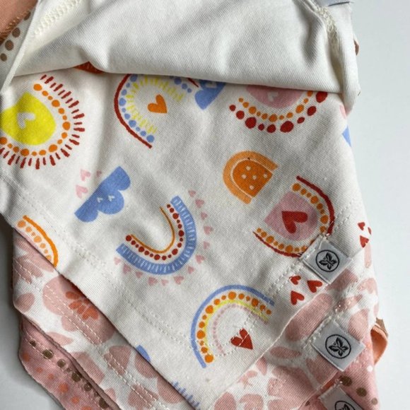 Honest Company Bandana Drool Bibs Reversible Girl - Picture 4 of 9
